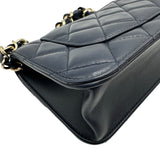 シャネル CHANEL マトラッセ2WAYショルダーバッグ AS5670 ネイビー ゴールド金具 ラムスキン レディース ショルダーバッグ