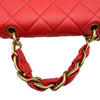 シャネル CHANEL マトラッセスモールフラップ2WAYバッグ AS2387 31番台 レッド ゴールド金具 ラムスキン レディース ショルダーバッグ