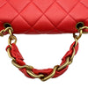 シャネル CHANEL マトラッセスモールフラップ2WAYバッグ AS2387 31番台 レッド ゴールド金具 ラムスキン レディース ショルダーバッグ