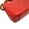 シャネル CHANEL マトラッセスモールフラップ2WAYバッグ AS2387 31番台 レッド ゴールド金具 ラムスキン レディース ショルダーバッグ