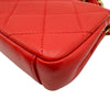 シャネル CHANEL マトラッセスモールフラップ2WAYバッグ AS2387 31番台 レッド ゴールド金具 ラムスキン レディース ショルダーバッグ