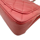シャネル CHANEL ミニマトラッセ A35200 28番台 ピンク シルバー金具 ラムレザー レディース ショルダーバッグ