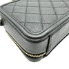 シャネル CHANEL CCフィグリースモールバニティショルダーバッグ A93342 26番台 ブラック ゴールド金具 キャビアスキン レディース ショルダーバッグ