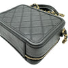 シャネル CHANEL CCフィグリースモールバニティショルダーバッグ A93342 26番台 ブラック ゴールド金具 キャビアスキン レディース ショルダーバッグ