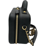 シャネル CHANEL CCフィグリースモールバニティショルダーバッグ A93342 26番台 ブラック ゴールド金具 キャビアスキン レディース ショルダーバッグ