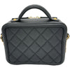 シャネル CHANEL CCフィグリースモールバニティショルダーバッグ A93342 26番台 ブラック ゴールド金具 キャビアスキン レディース ショルダーバッグ
