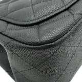 シャネル CHANEL ミニマトラッセ A35200 26番台 ブラック ゴールド金具 キャビアスキン レディース ショルダーバッグ