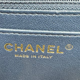 シャネル CHANEL ミニマトラッセ A35200 29番台 ネイビー ゴールド金具 ラムレザー レディース ショルダーバッグ