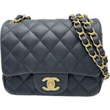 シャネル CHANEL ミニマトラッセ A35200 29番台 ネイビー ゴールド金具 ラムレザー レディース ショルダーバッグ