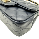 シャネル CHANEL ミニマトラッセ A35200 29番台 ネイビー ゴールド金具 ラムレザー レディース ショルダーバッグ