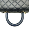 シャネル CHANEL ココハンドルXXS AS2215 31番台 ネイビー ゴールド金具 キャビアスキン レディース ショルダーバッグ