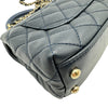 シャネル CHANEL ココハンドルXXS AS2215 31番台 ネイビー ゴールド金具 キャビアスキン レディース ショルダーバッグ