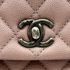 シャネル CHANEL ココハンドルXS A92900 23番台 ピンク シルバー金具 キャビアスキン レディース ハンドバッグ