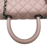 シャネル CHANEL ココハンドルXS A92900 23番台 ピンク シルバー金具 キャビアスキン レディース ハンドバッグ