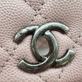 シャネル CHANEL ココハンドルXS A92900 23番台 ピンク シルバー金具 キャビアスキン レディース ハンドバッグ