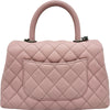 シャネル CHANEL ココハンドルXS A92900 23番台 ピンク シルバー金具 キャビアスキン レディース ハンドバッグ