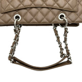 シャネル CHANEL GSTチェーントートバッグ A50995 16番台 ブラウン シルバー金具 キャビアスキン レディース ショルダーバッグ