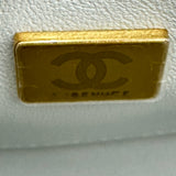 シャネル CHANEL トップハンドルショルダーバッグ AS4035 ライトグレー ゴールド金具 ラムレザー レディース ショルダーバッグ
