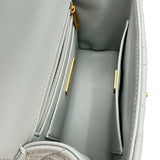 シャネル CHANEL トップハンドルショルダーバッグ AS4035 ライトグレー ゴールド金具 ラムレザー レディース ショルダーバッグ