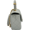 シャネル CHANEL トップハンドルショルダーバッグ AS4035 ライトグレー ゴールド金具 ラムレザー レディース ショルダーバッグ
