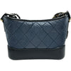 シャネル CHANEL ガブリエルスモールホーボーショルダーバッグ A91810 27番台 ネイビー シルバー/ゴールド金具 ラムスキン レディース ショルダーバッグ