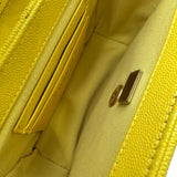 シャネル CHANEL マトラッセバニティ2WAYバッグ AS3729 イエロー ゴールド金具 キャビアスキン レディース ショルダーバッグ