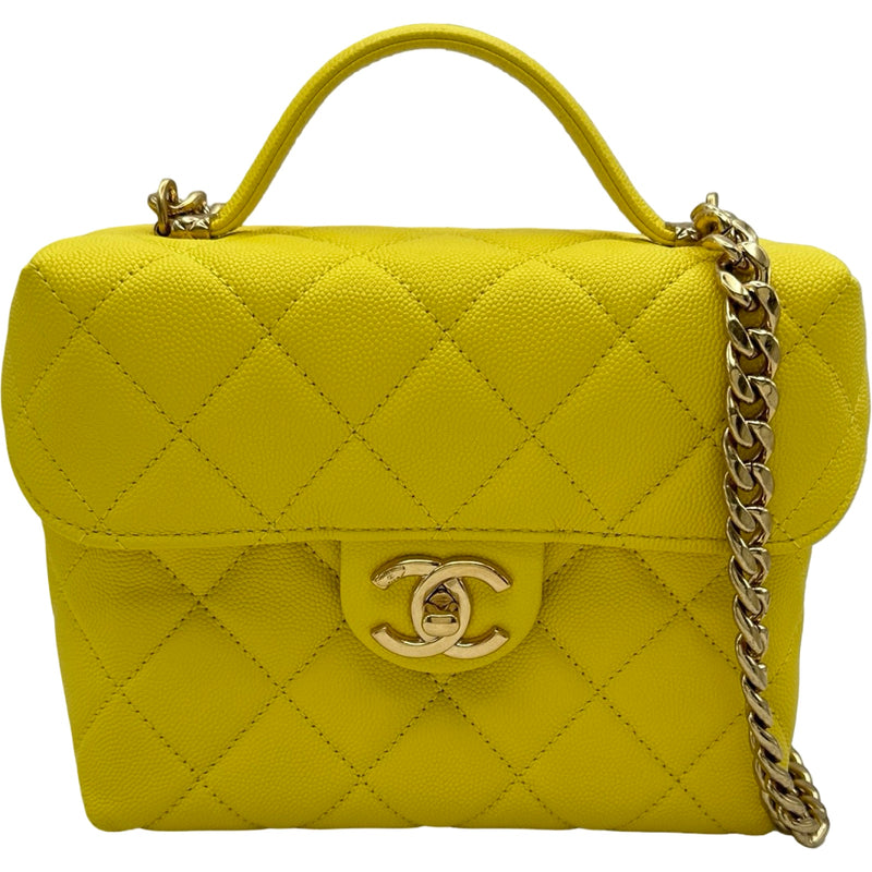 シャネル CHANEL マトラッセバニティ2WAYバッグ AS3729 イエロー