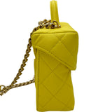 シャネル CHANEL マトラッセバニティ2WAYバッグ AS3729 イエロー ゴールド金具 キャビアスキン レディース ショルダーバッグ
