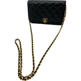 シャネル CHANEL ハートロックチェーンウォレット AP3285 ブラック ゴールド金具 ラムスキン レディース ショルダーバッグ