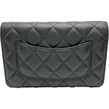シャネル CHANEL ハートロックチェーンウォレット AP3285 ブラック ゴールド金具 ラムスキン レディース ショルダーバッグ