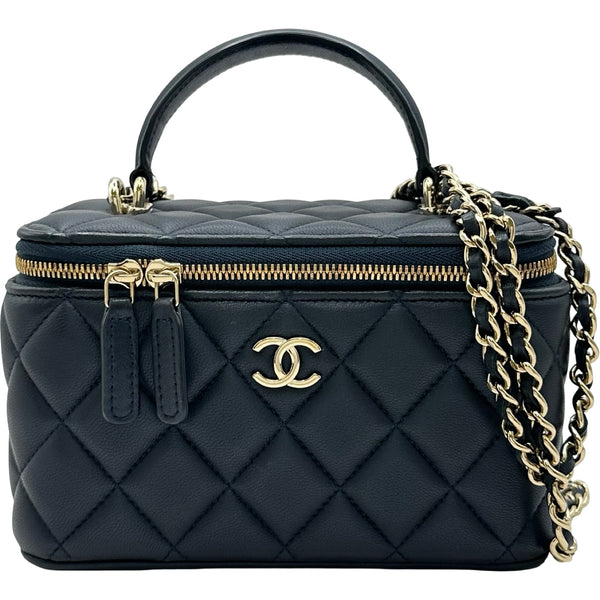 CHANEL シャネル　ネイビー Vネック ビスチェ　ベアトップ 2340980058157_1_600x600_crop_c