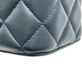 シャネル CHANEL トップハンドルミニバニティチェーンショルダー AP2199 ネイビー ゴールド金具 ラムスキン レディース ショルダーバッグ