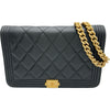 シャネル CHANEL ボーイシャネルチェーンウォレット AP1117 ブラック ゴールド金具 キャビアスキン レディース ショルダーバッグ