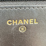 シャネル CHANEL ボーイシャネルチェーンウォレット AP1117 ブラック ゴールド金具 キャビアスキン レディース ショルダーバッグ