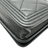 シャネル CHANEL ボーイシャネルチェーンウォレット AP1117 ブラック ゴールド金具 キャビアスキン レディース ショルダーバッグ