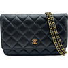 シャネル CHANEL マトラッセチェーンウォレット AP0250 ブラック ゴールド金具 ラムスキン レディース ショルダーバッグ