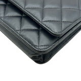 シャネル CHANEL マトラッセチェーンウォレット AP0250 ブラック ゴールド金具 ラムスキン レディース ショルダーバッグ