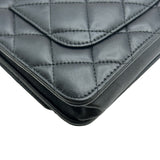 シャネル CHANEL マトラッセチェーンウォレット AP0250 ブラック ゴールド金具 ラムスキン レディース ショルダーバッグ