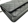 シャネル CHANEL マトラッセチェーンウォレット AP0250 ブラック シルバー金具 キャビアスキン レディース ショルダーバッグ