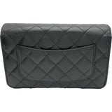 シャネル CHANEL マトラッセチェーンウォレット AP0250 ブラック シルバー金具 キャビアスキン レディース ショルダーバッグ