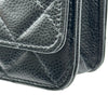 シャネル CHANEL マトラッセチェーンウォレット AP0250 ブラック ゴールド金具 キャビアスキン レディース ショルダーバッグ