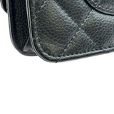 シャネル CHANEL マトラッセチェーンウォレット AP0250 ブラック ゴールド金具 キャビアスキン レディース ショルダーバッグ