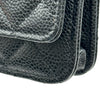 シャネル CHANEL マトラッセチェーンウォレット AP0250 ブラック ゴールド金具 キャビアスキン レディース ショルダーバッグ