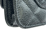 シャネル CHANEL マトラッセチェーンウォレット AP0250 ブラック ゴールド金具 キャビアスキン レディース ショルダーバッグ