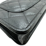 シャネル CHANEL マトラッセチェーンウォレット AP0250 ブラック ゴールド金具 キャビアスキン レディース ショルダーバッグ