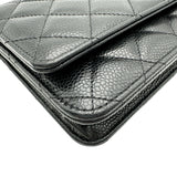 シャネル CHANEL マトラッセチェーンウォレット AP0250 ブラック ゴールド金具 キャビアスキン レディース ショルダーバッグ