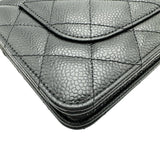 シャネル CHANEL マトラッセチェーンウォレット AP0250 ブラック ゴールド金具 キャビアスキン レディース ショルダーバッグ