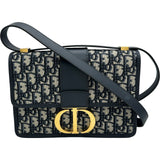 クリスチャン・ディオール Christian Dior 30モンテーニュショルダーバッグ M9203UTZ9 ネイビー ゴールド金具 キャンバス レディース ショルダーバッグ