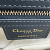 クリスチャン・ディオール Christian Dior オブリークサドルバッグ ネイビー ゴールド金具 キャンパス レディース ショルダーバッグ