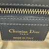 クリスチャン・ディオール Christian Dior オブリークサドルバッグ ネイビー ゴールド金具 キャンパス レディース ショルダーバッグ